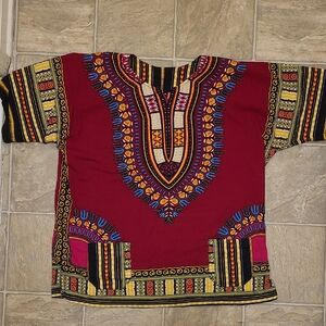 Vibrant African Dashiki Top